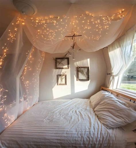 DIY Bedroom Decor String Lights