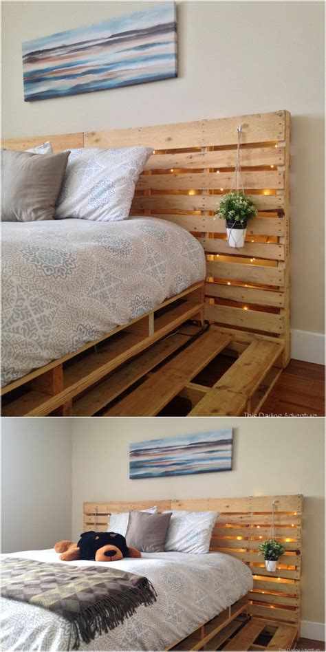 47+ The Top DIY Pallet Bed Design Ideas diybedroom 