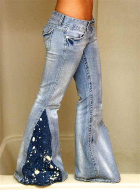 DIY Hand sewn bell bottom jeans Diy clothes jeans, How to make bell