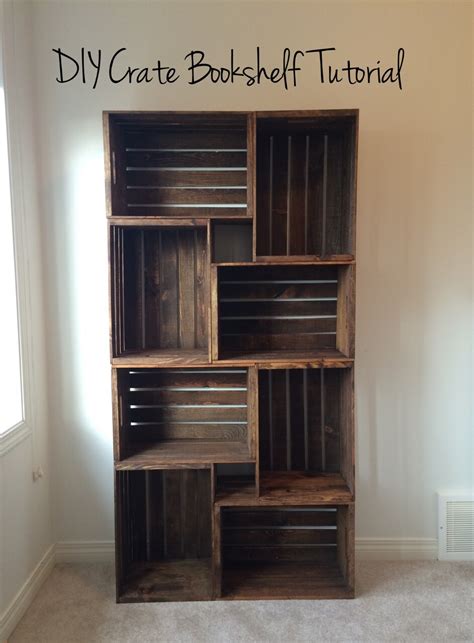 Diy Bookshelf With Crates