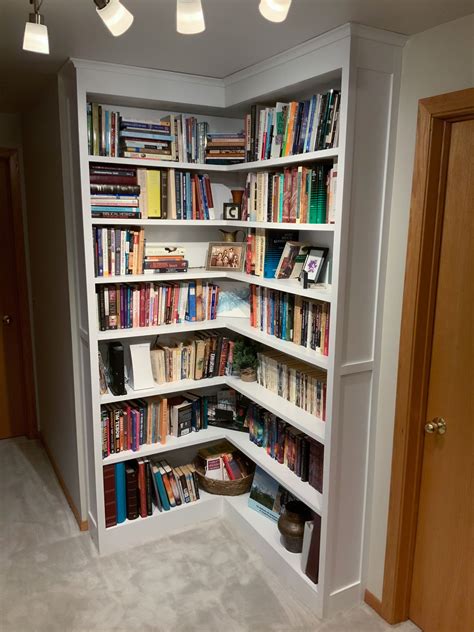 Diy Built In Corner Bookcase