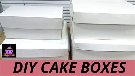 Diy Cake Boxes