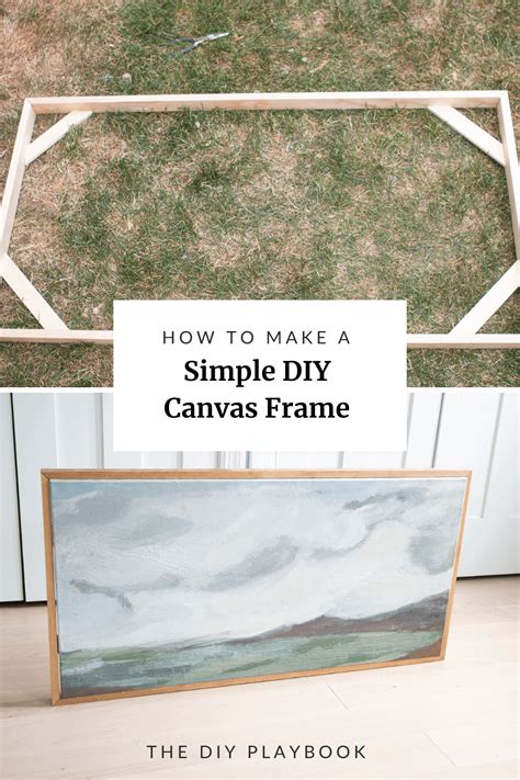 Diy Canvas Frame With Cardboard