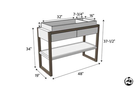Diy Changing Table Dimensions