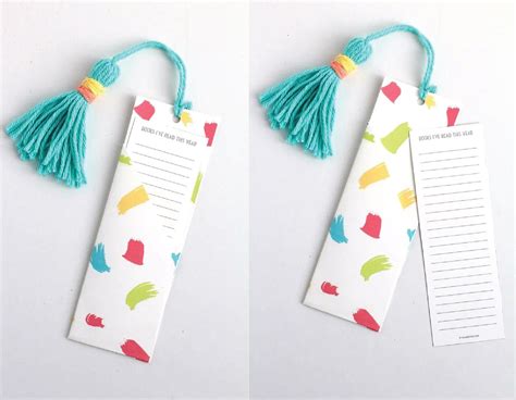 Diy Childrens Bookmark Template Printable