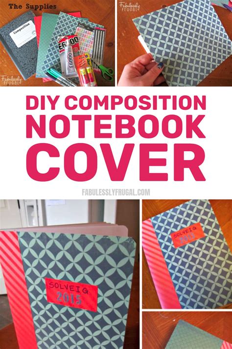 Diy Composition Book Cover