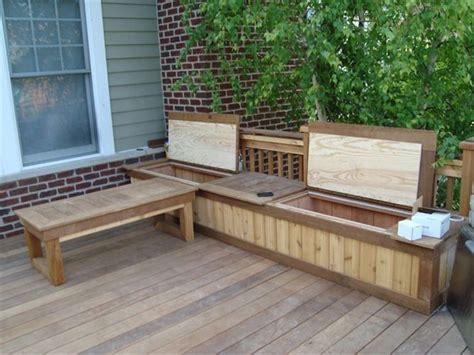 diy deck storage bench seat plans