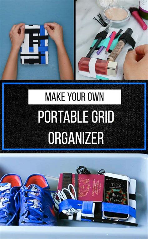 Diy Elastic Grid Organizer