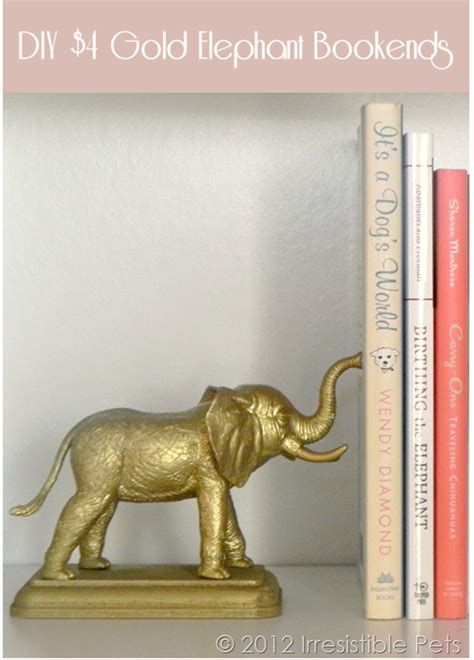 Diy Elephant Bookends