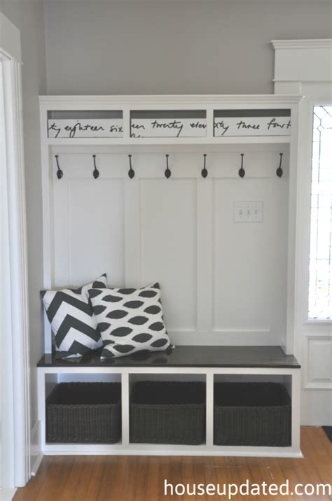 Diy Entryway Bench With Storage And Hooks