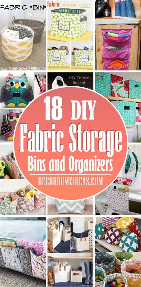 DIY Fabric Storage Bins Sewing Pattern The Polka Dot Chair