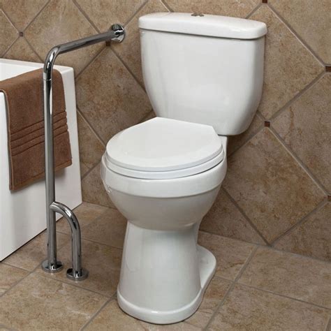 diy floor mounted grab bar for toilet