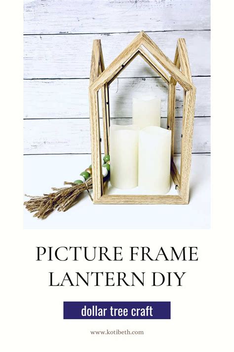 Diy Frame Lantern