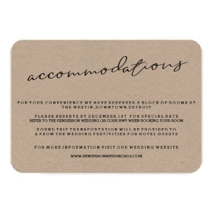 Diy Free Printable Accommodations Cards