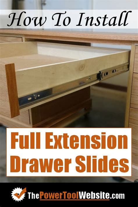 Diy Full Extension Drawer Slides