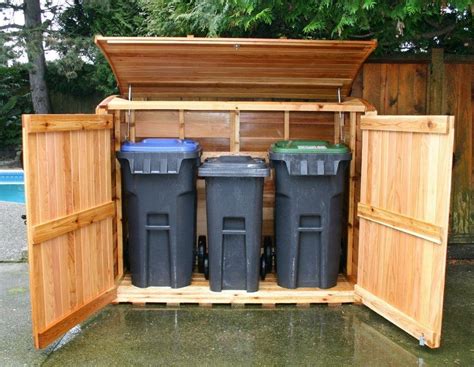 Diy Garbage Can Storage