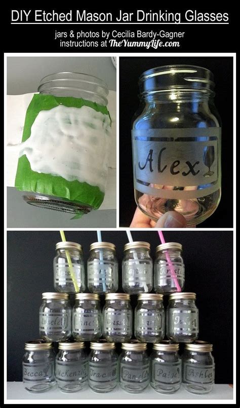 Diy Glass Etching Jar