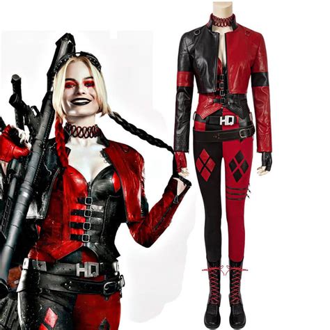 diy harley quinn costume red and black