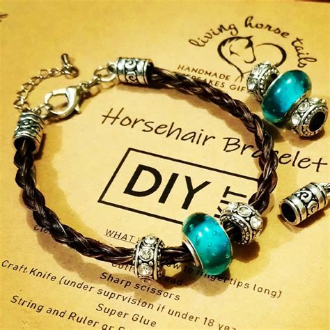 diy horse hair bracelet