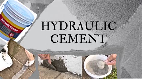 Diy Hydraulic Cement