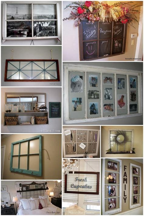 Old windows turned headboard Headboard, Window headboard