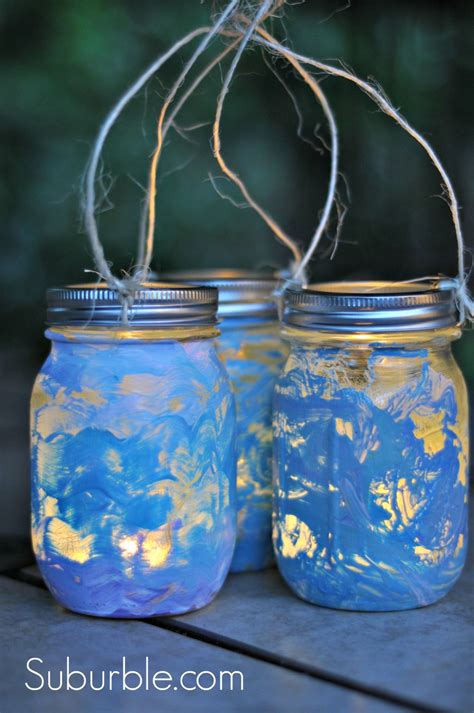 DIY Mason Jar Lanterns for Bedroom