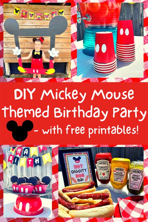 Diy Mickey Mouse Decorations Printables