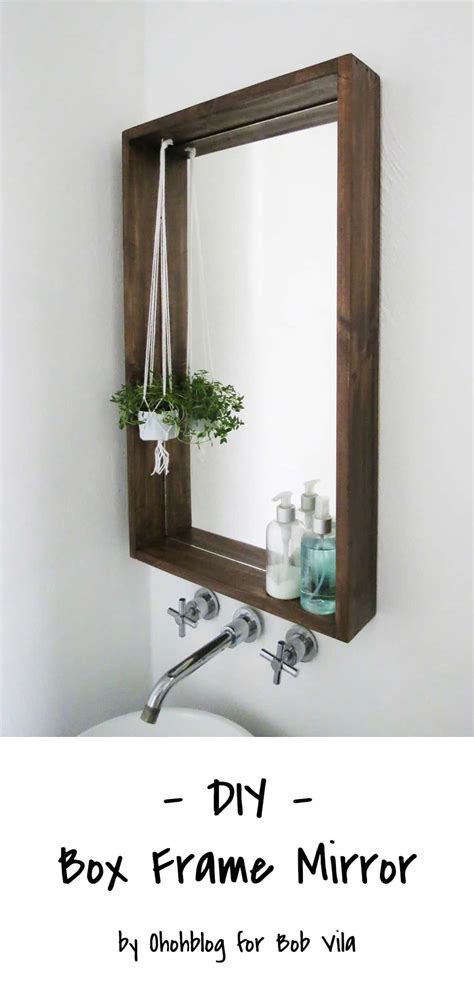 Diy Mirror Frame With Shelf