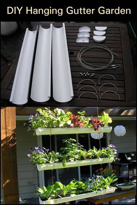 gutter garden Gutter garden, Vertical vegetable gardens, Vertical