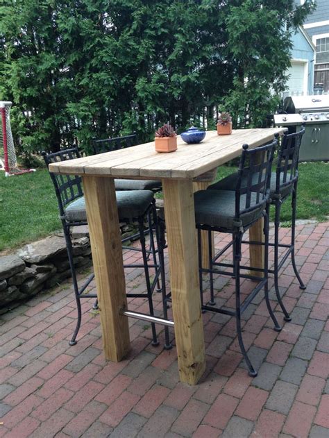 Diy Outdoor High Table