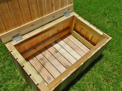 Outdoor Storage Bench DIY Backyard Box with Hidden Storage Our