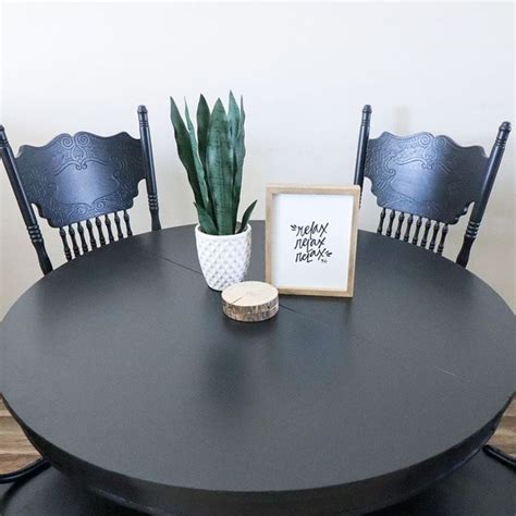 Diy Paint Kitchen Table Black
