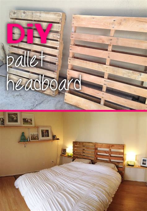 DIY Pallet Headboard for Bedroom