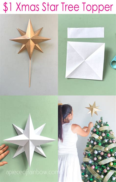 Diy Paper Star Tree Topper