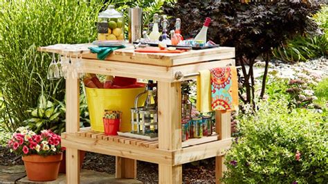Diy Patio Serving Table