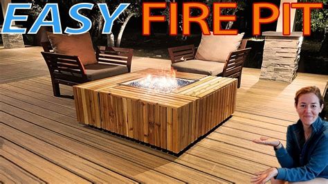 Diy Patio Table With Fire Pit