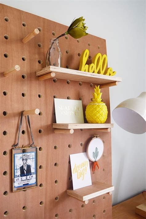 DIY Pegboard for Bedroom