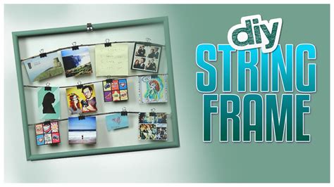 Diy Picture Frame With String And Clips