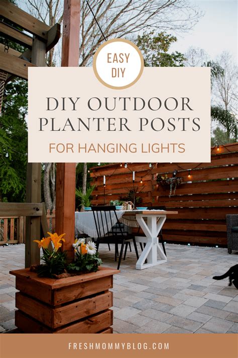 Diy Planter Box For String Lights