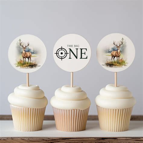 Diy Printable Deer Cupcake Topper