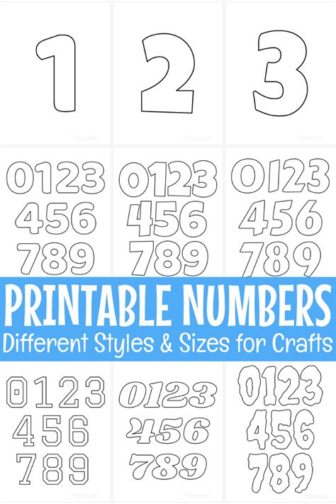 Diy Printable Page Numbers
