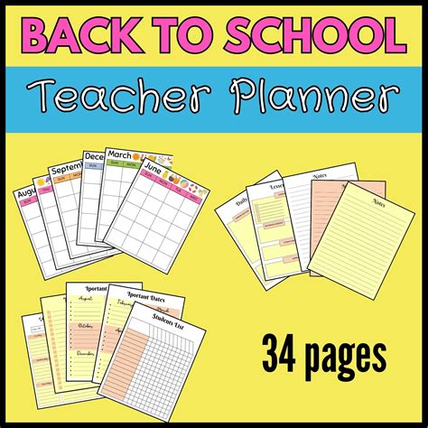 Diy Printable Teacher Planner Clips