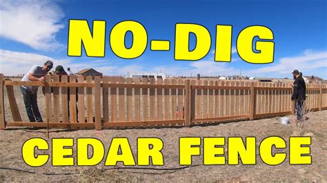 Diy Privacy Fence No Digging