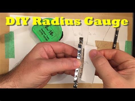 Diy Radius Gauge