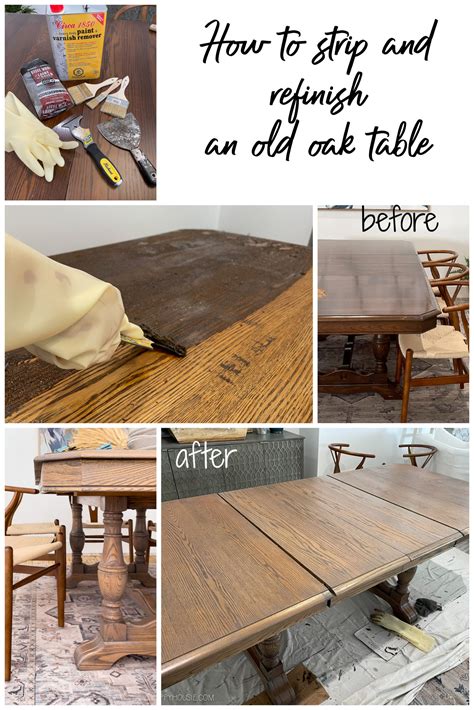 Diy Refinish Oak Table
