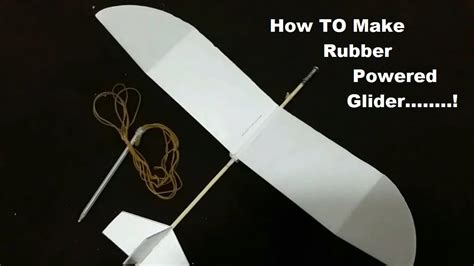 diy rubber band powered glider