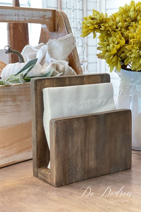 Diy Rustic Napkin Holder