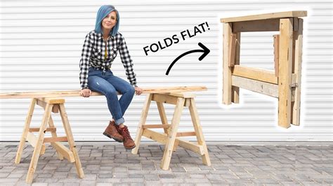 HEAVY DUTY DIY Folding Sawhorses Folding sawhorse, Sawhorse, Saw