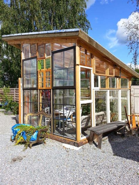 Greenhouse made from Reclaimed windows and doors in 2021 Build a