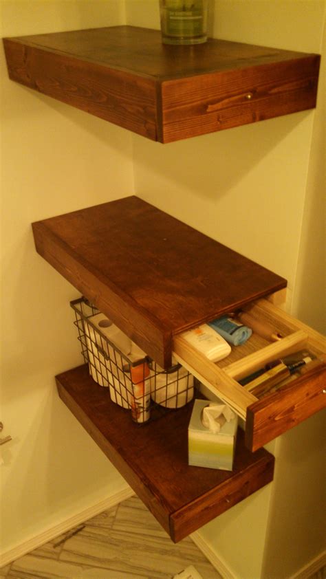 Diy Shelf With Hidden Storage